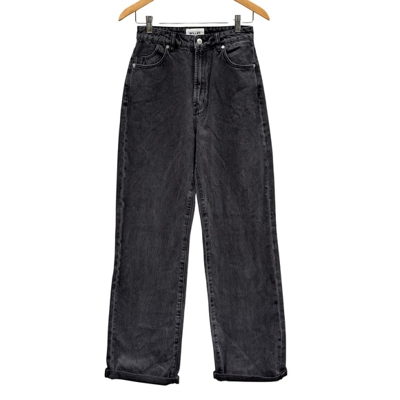 ROLLA'S Denim - Rolla's Heidi High Rise Loose Straight Jeans Women's Size 26 Black Wash 90's EUC